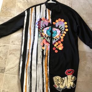 Over sized button up shirt